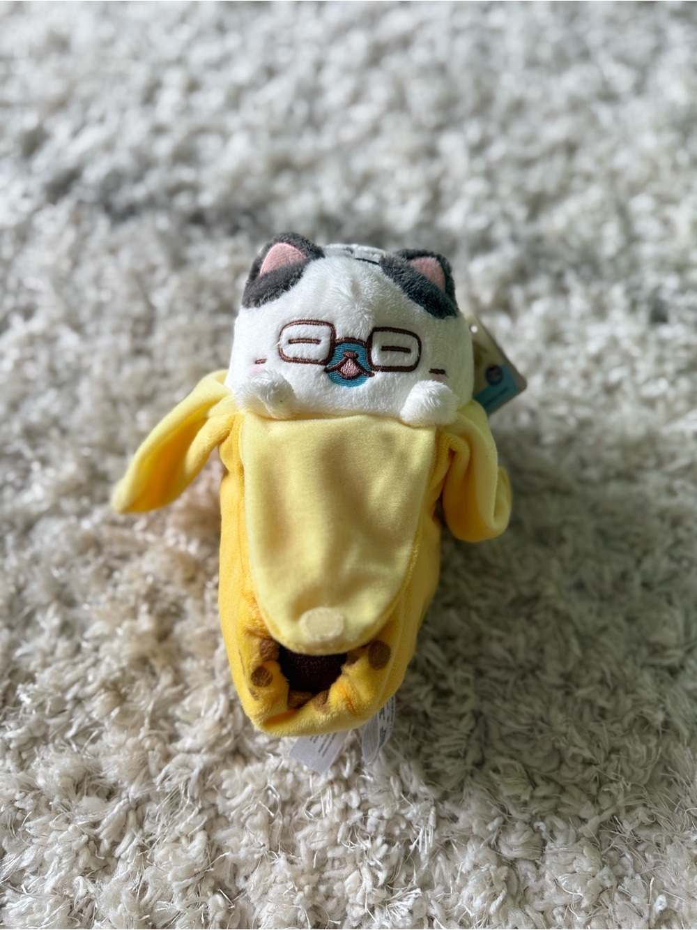 Funko Bananya The Kitty Who Lives in a Banana Dad Plush 8" Crunchyroll Glasses